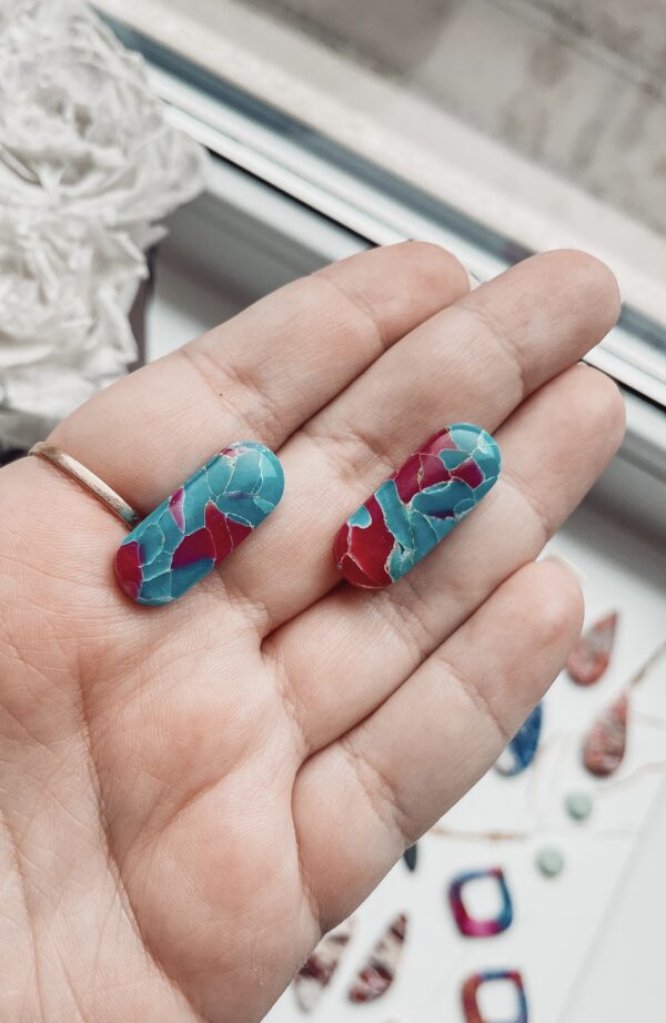 Kõrvarõngad Colorful Marble 01 - Image 2
