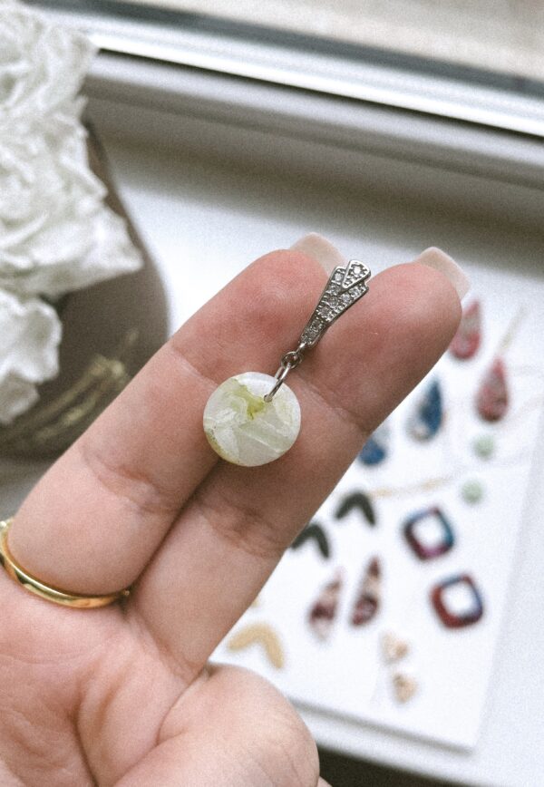 Kõrvarõngad Green Marble 01 - Image 2