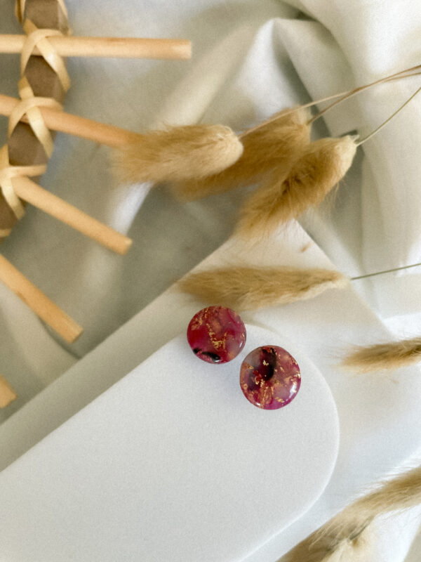 Kõrvarõngad Red Marble 03 - Image 3